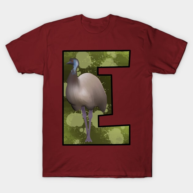 E is for emu T-Shirt by Quality Quail